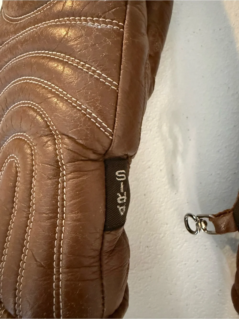 Vintage Aris Ski Gloves Soft Leather Mittens Womens small Outdoor Winter Brown